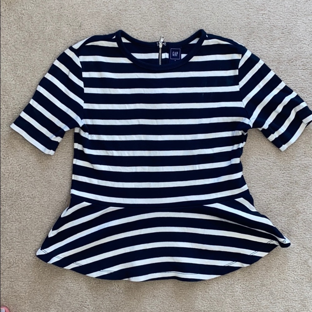 Gap striped peplum top